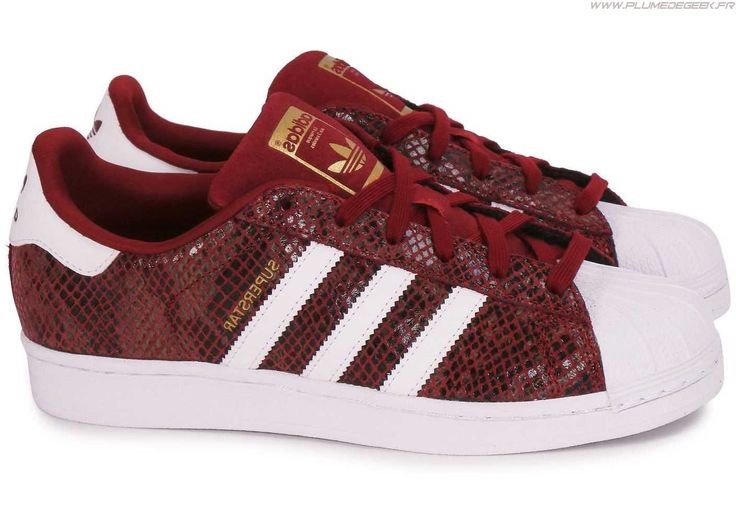 adidas superstar femme bordeaux