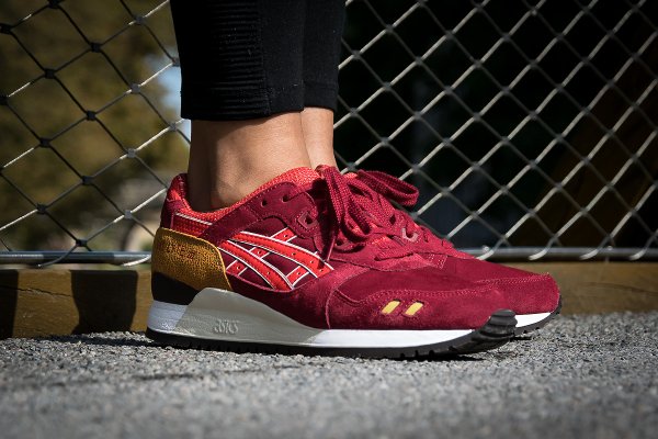 basket asics fille bordeaux